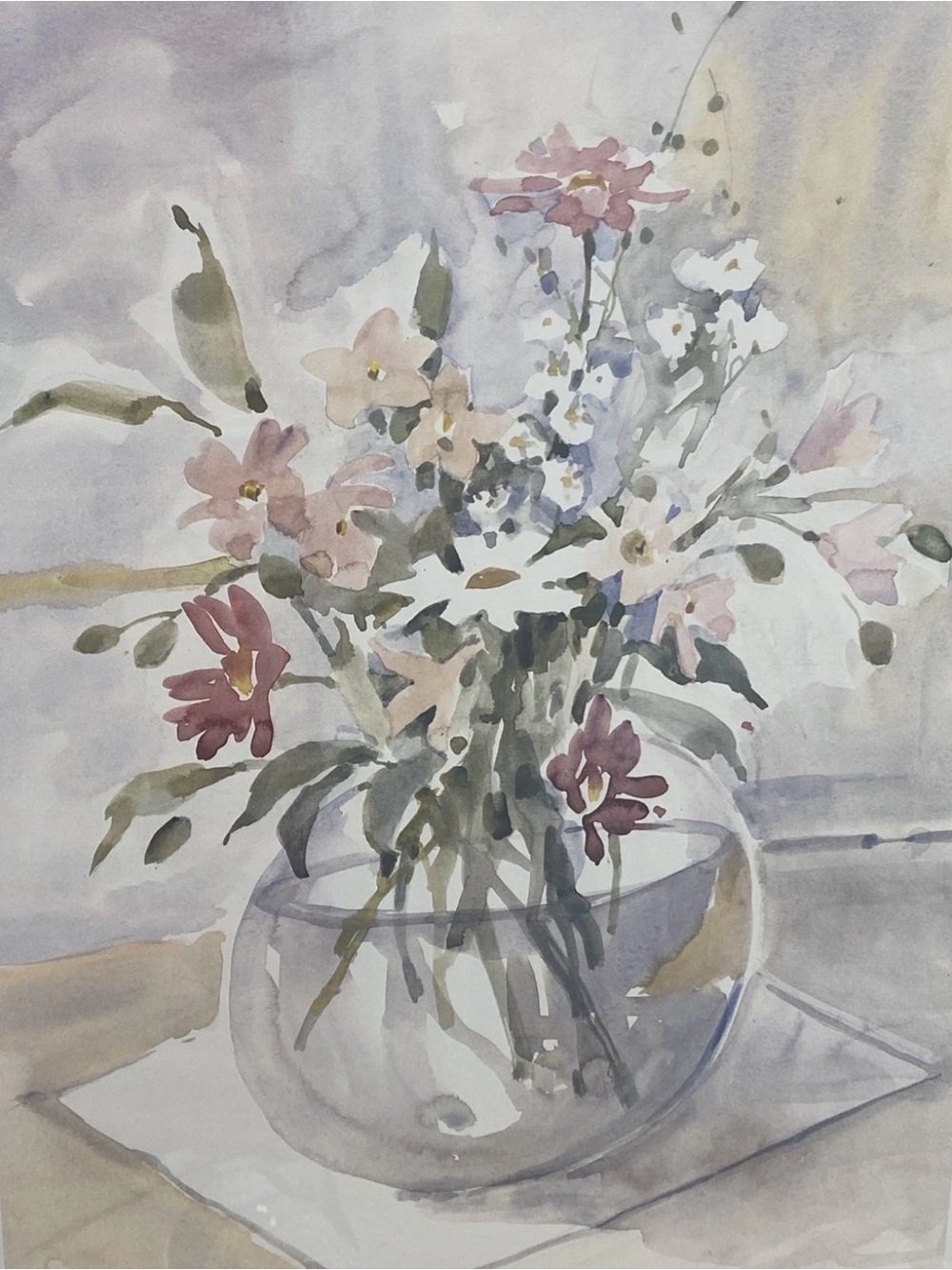 Vintage ROSALIND OESTERLE Floral (22 x 28) Art Print
